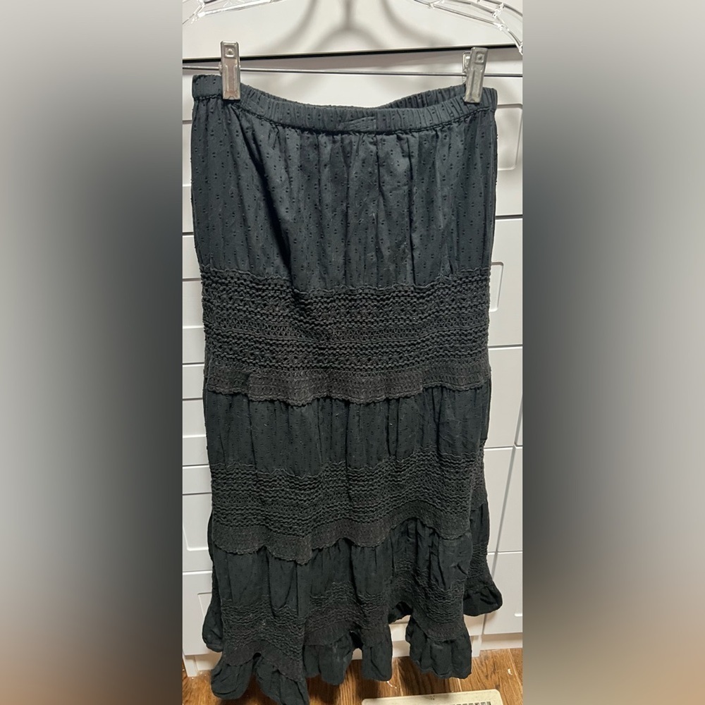Solitaire black Tiered Skirt